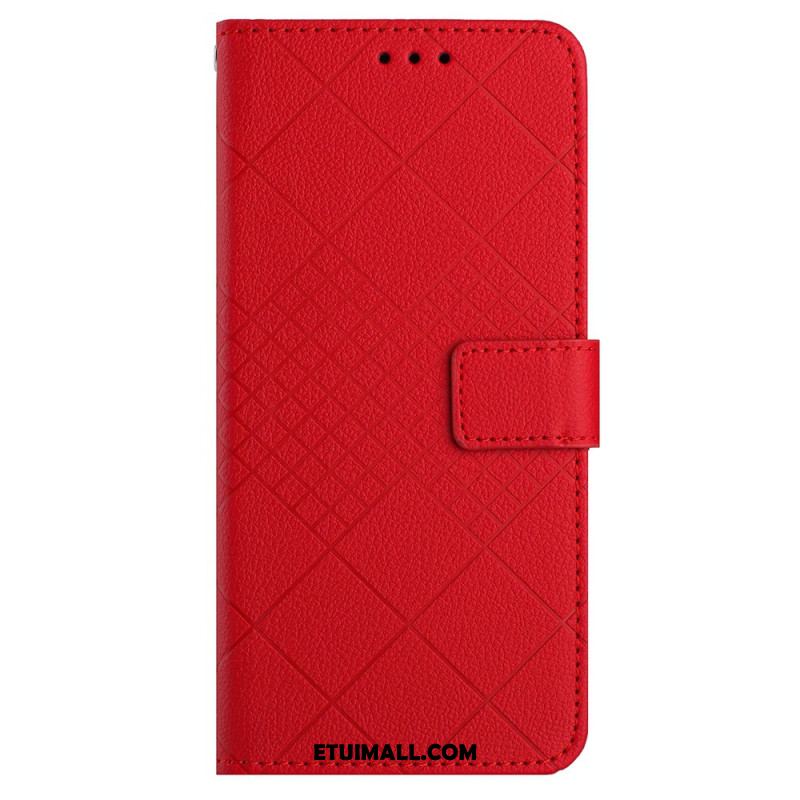 Etui Folio Oneplus 12r Diamentowe Paski