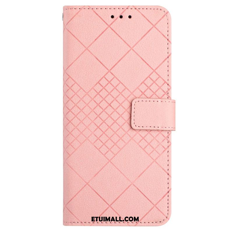 Etui Folio Oneplus 12r Diamentowe Paski