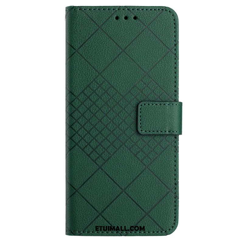 Etui Folio Oneplus 12r Diamentowe Paski