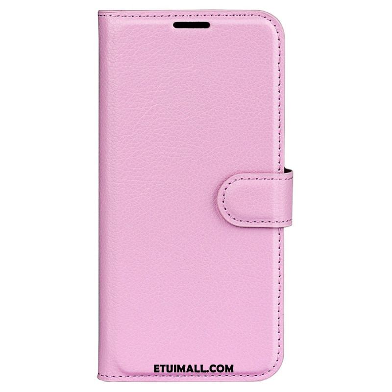 Etui Folio Oneplus 12r Klasyczna Sztuczna Skóra Litchi Etui Ochronne