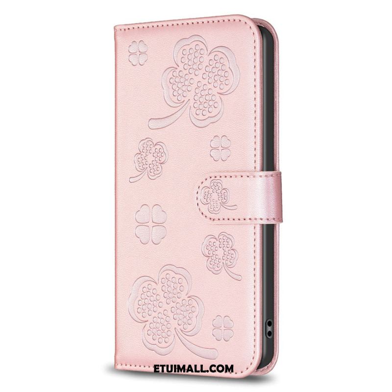 Etui Folio Oppo A98 5g Koniczyny Etui Ochronne