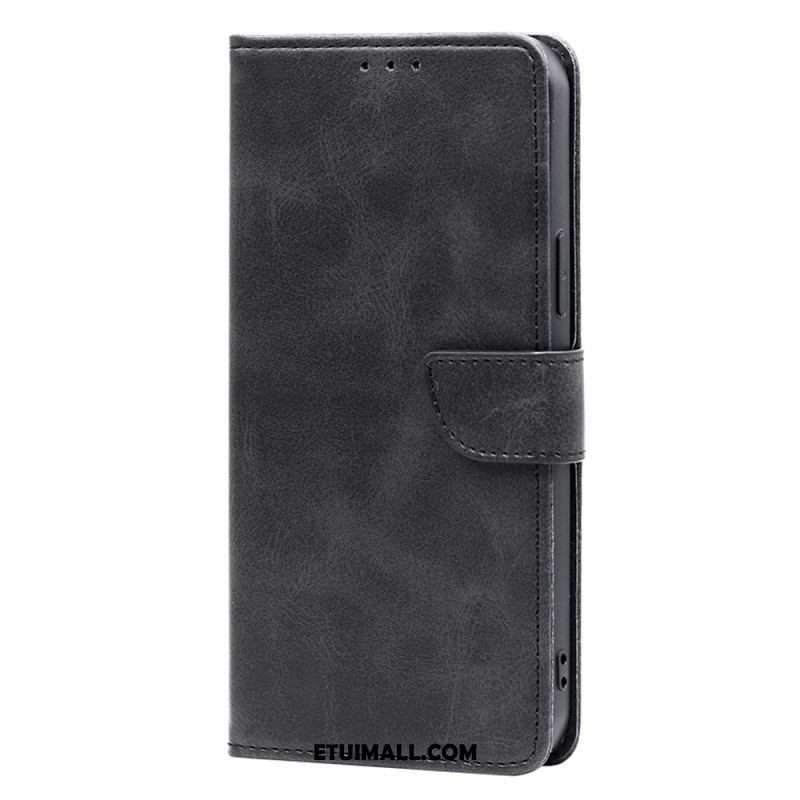 Etui Folio Oppo A98 5g Tekstura Łydki Etui Ochronne