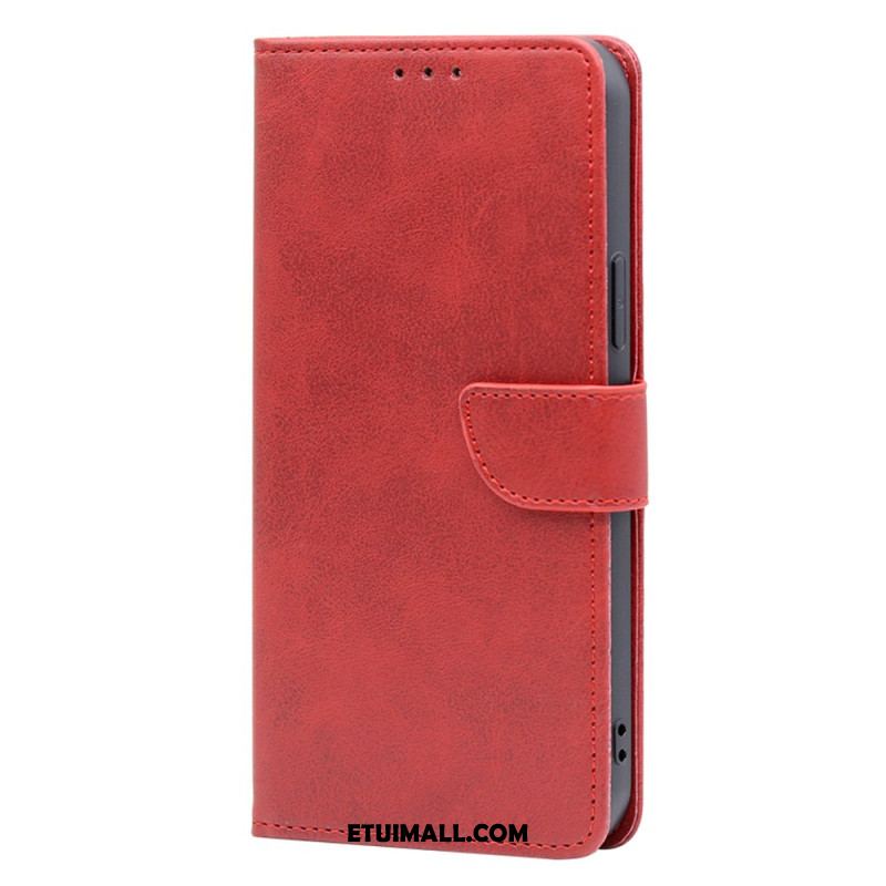 Etui Folio Oppo A98 5g Tekstura Łydki Etui Ochronne