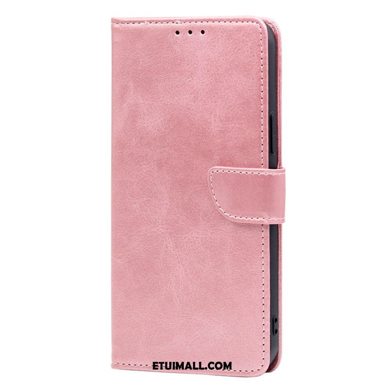 Etui Folio Oppo A98 5g Tekstura Łydki Etui Ochronne