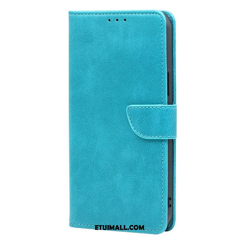 Etui Folio Oppo A98 5g Tekstura Łydki Etui Ochronne