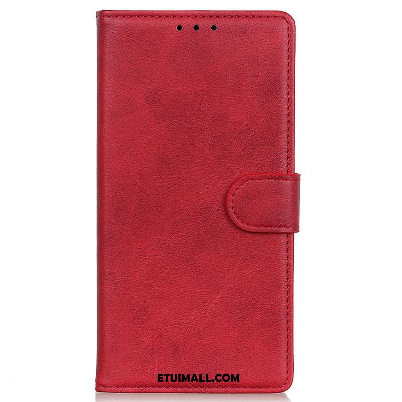 Etui Folio Oppo Reno 11 5g Matowa Sztuczna Skóra