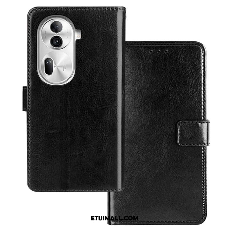 Etui Folio Oppo Reno 11 Pro 5g Efekt Skóry Idewei