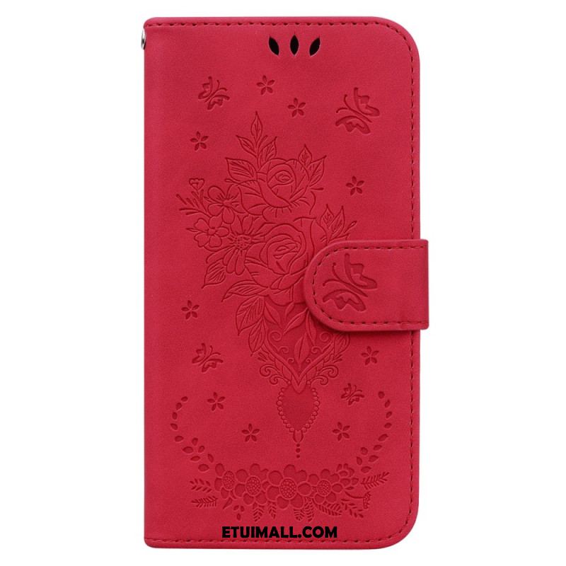 Etui Folio Oppo Reno 12 5g Kwiatowa Sukienka Z Paskiem