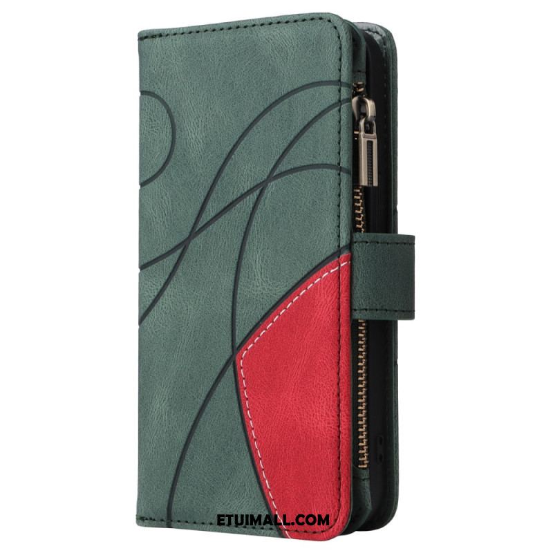 Etui Folio Oppo Reno 12 Pro 5g Portfel Z Falistymi Liniami Etui Ochronne