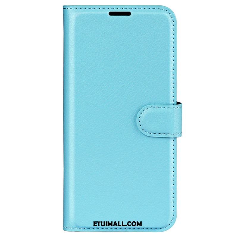 Etui Folio Oppo Reno 12f 5g Klasyczna Sztuczna Skóra Litchi Etui Ochronne