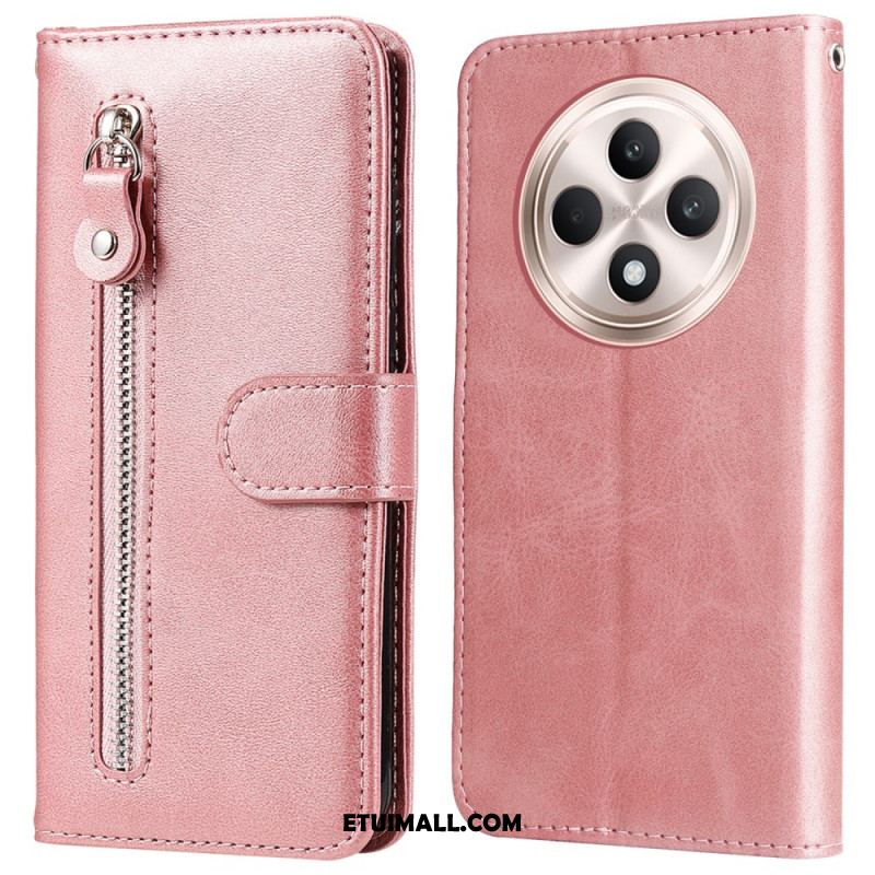 Etui Folio Oppo Reno 12f 5g Portfel Zapinany Na Zamek Etui Ochronne