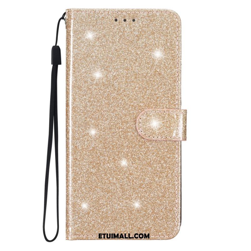 Etui Folio Samsung Galaxy A15 5g Cekiny Z Paskami Etui Ochronne