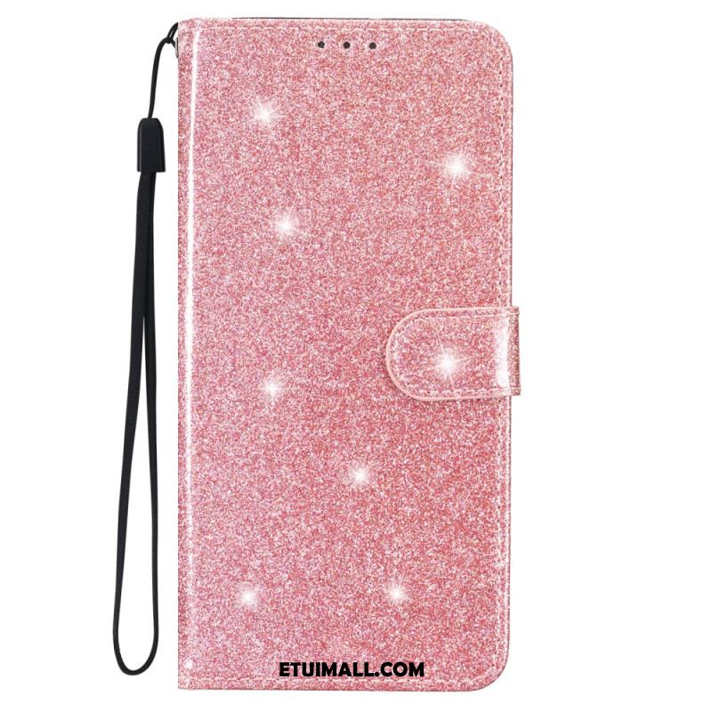 Etui Folio Samsung Galaxy A15 5g Cekiny Z Paskami Etui Ochronne