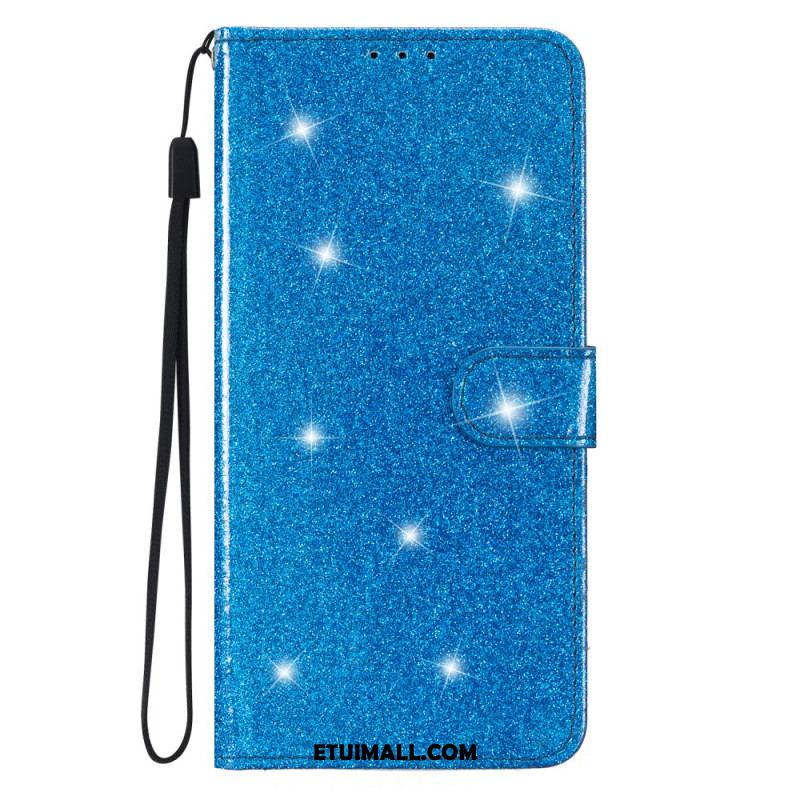 Etui Folio Samsung Galaxy A15 5g Cekiny Z Paskami Etui Ochronne