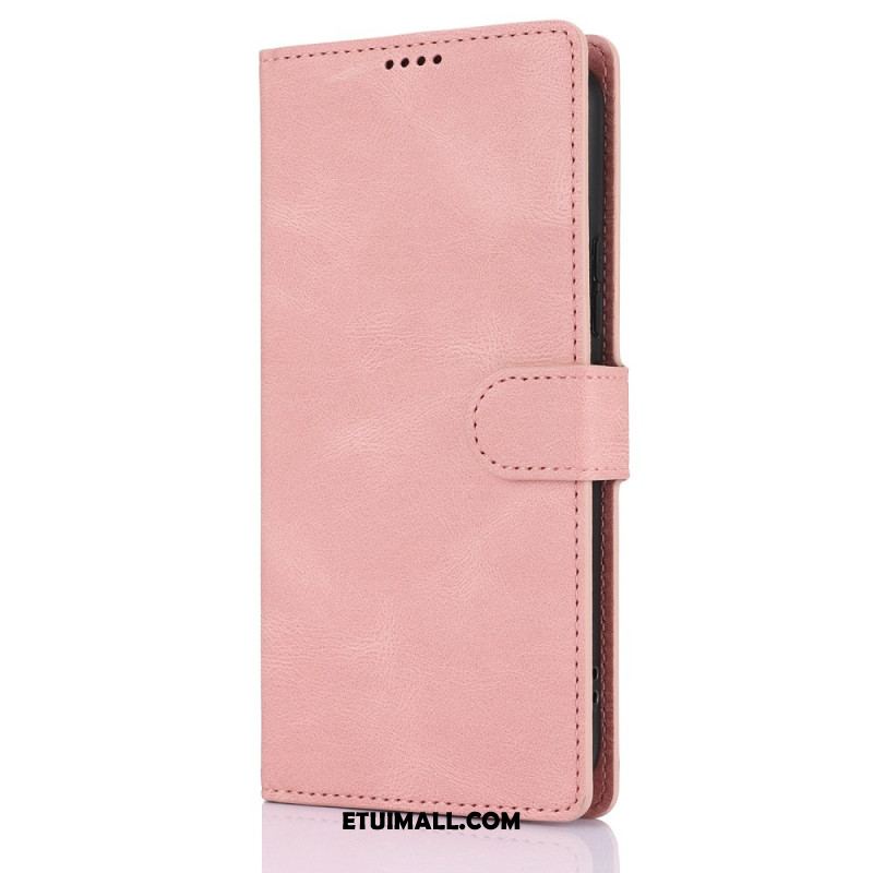 Etui Folio Samsung Galaxy A15 5g Zamszowy Styl Z Paskiem Etui Ochronne