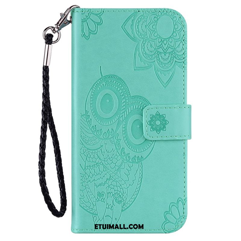 Etui Folio Samsung Galaxy A15 Wzór Sowy Z Paskiem Etui Ochronne