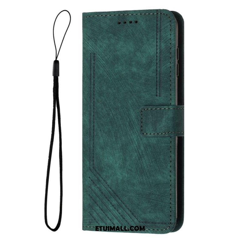 Etui Folio Samsung Galaxy A16 5g Drukowane Linie