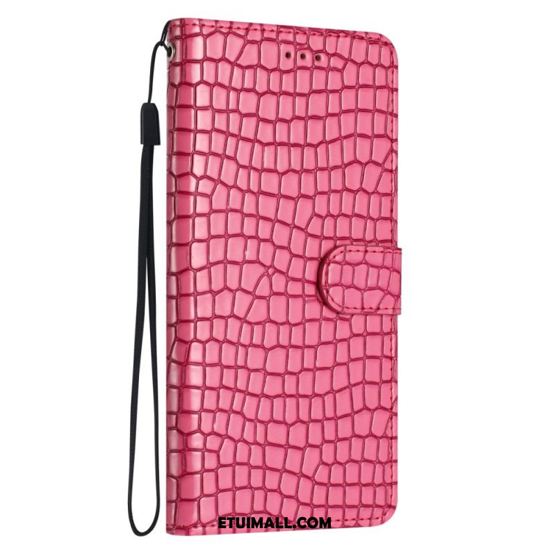 Etui Folio Samsung Galaxy A16 5g Efekt Krokodyla Etui Ochronne