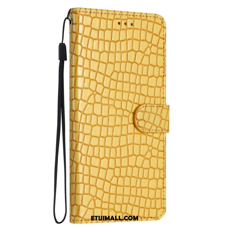 Etui Folio Samsung Galaxy A16 5g Efekt Krokodyla Etui Ochronne