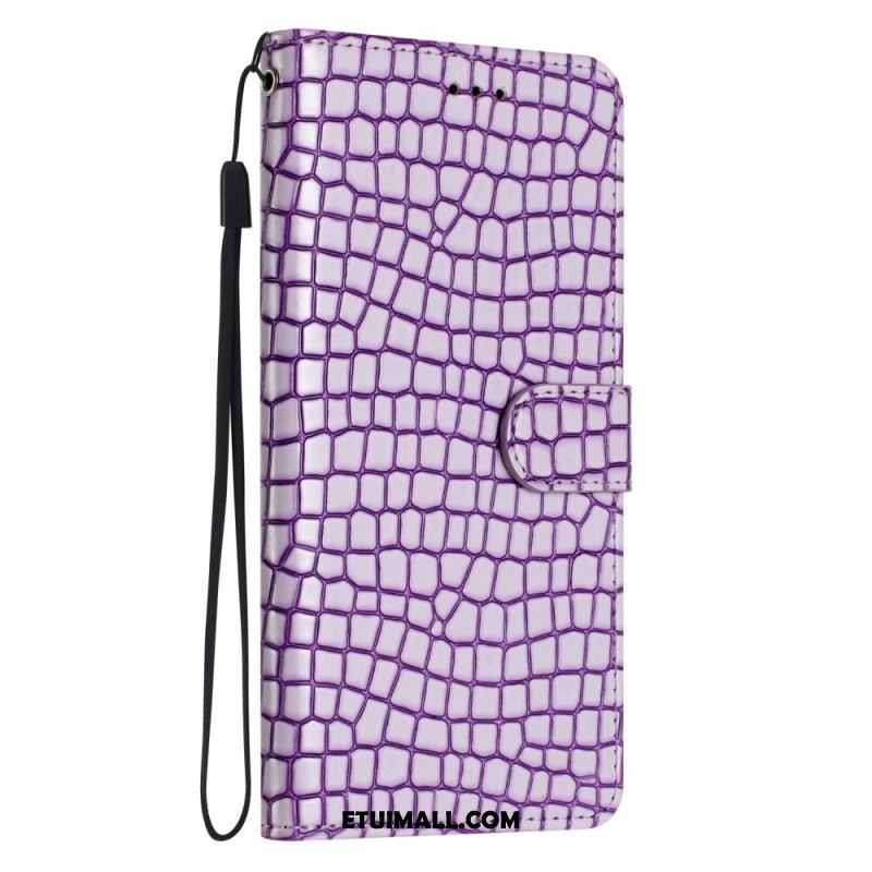 Etui Folio Samsung Galaxy A16 5g Efekt Krokodyla Etui Ochronne