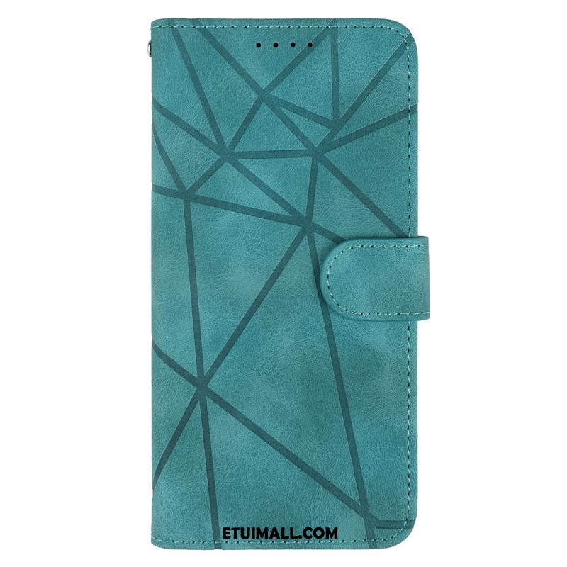 Etui Folio Samsung Galaxy A16 5g Linie Z Efektem Zamszu