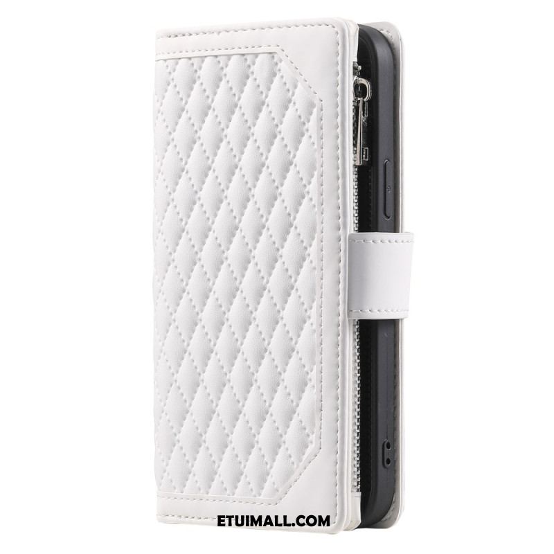 Etui Folio Samsung Galaxy A16 5g Pikowany Portfel Etui Ochronne