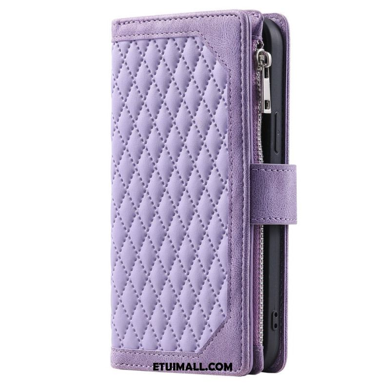 Etui Folio Samsung Galaxy A16 5g Pikowany Portfel Etui Ochronne