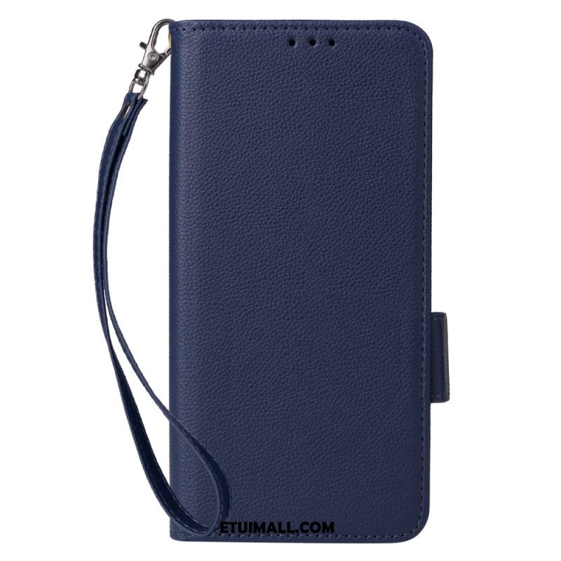 Etui Folio Samsung Galaxy A16 5g Tekstura Liczi Z Paskiem