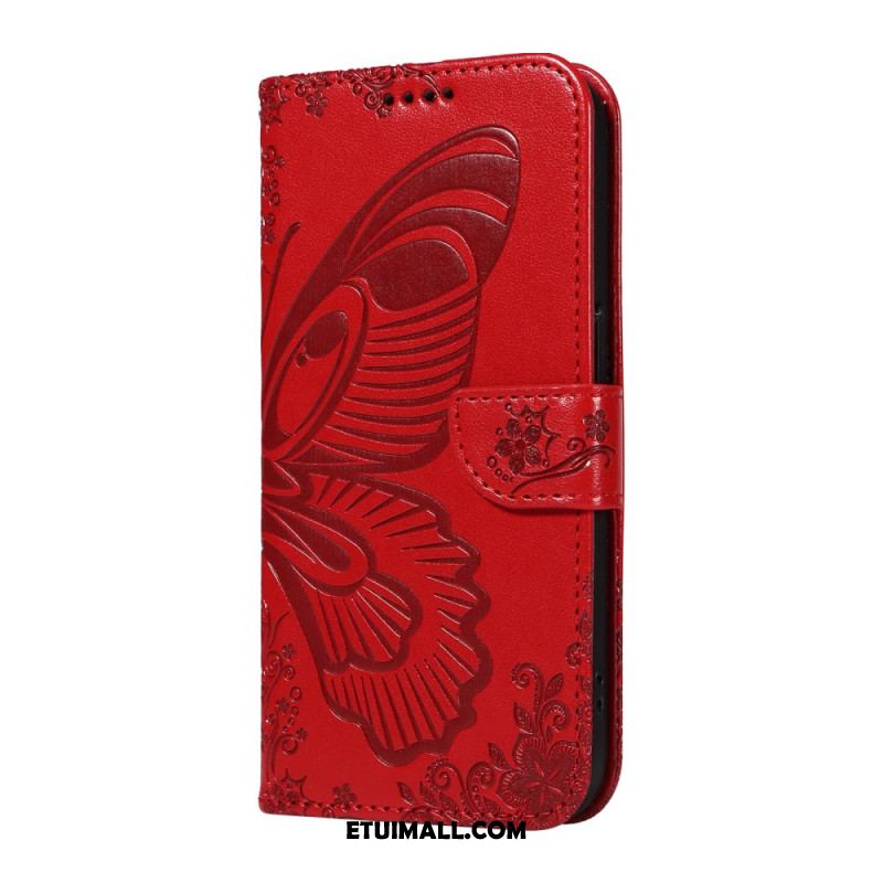 Etui Folio Samsung Galaxy A16 5g Ślad Motyla Etui Ochronne