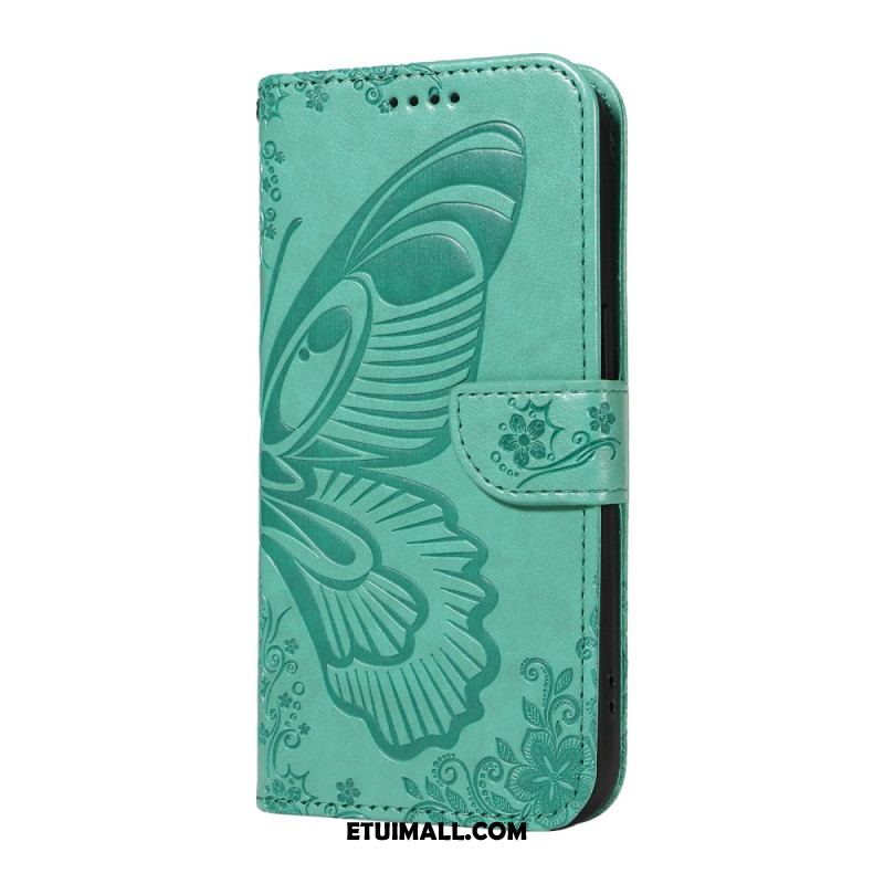 Etui Folio Samsung Galaxy A16 5g Ślad Motyla Etui Ochronne