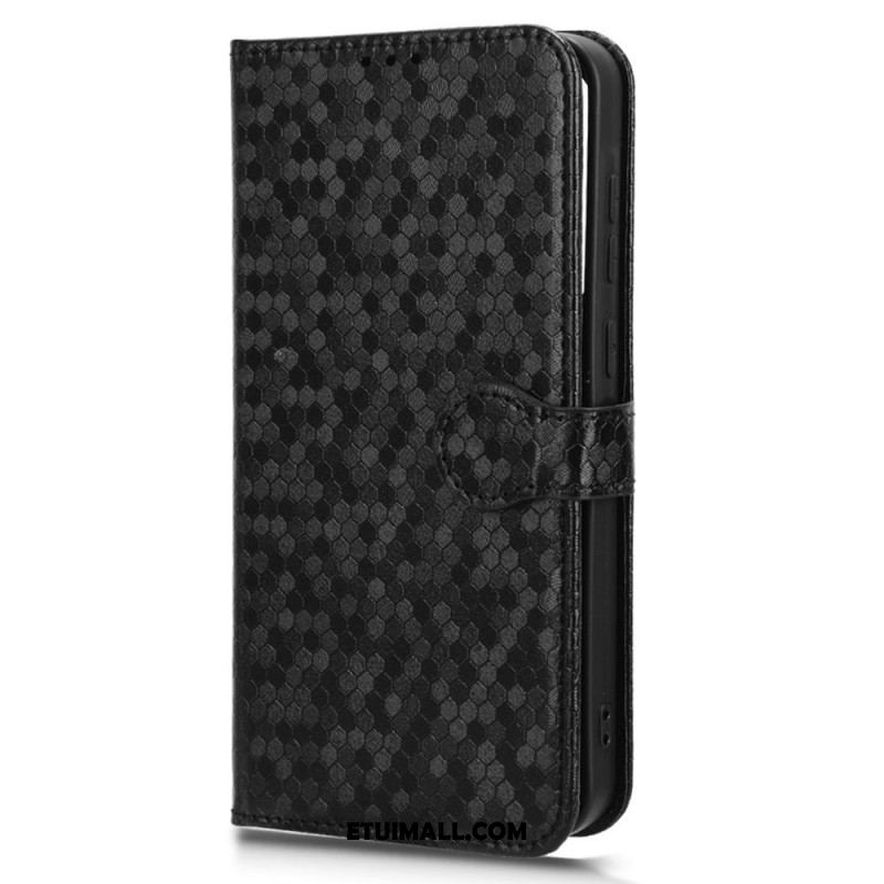 Etui Folio Samsung Galaxy A55 5g Błyszczący Pasek W Kropki Etui Ochronne