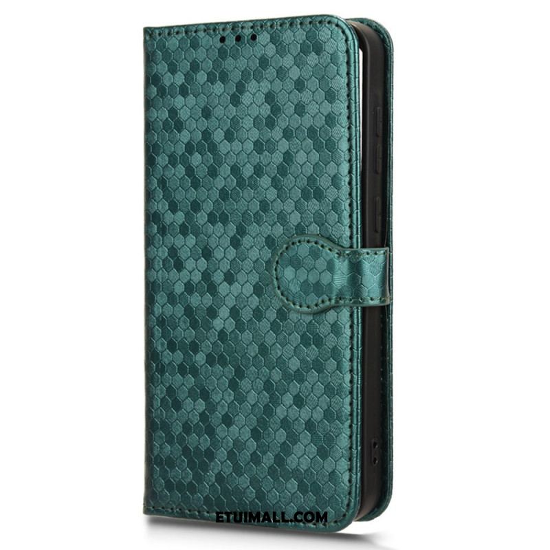 Etui Folio Samsung Galaxy A55 5g Błyszczący Pasek W Kropki Etui Ochronne