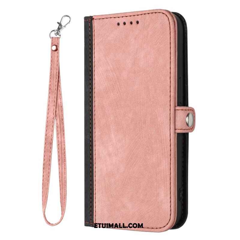 Etui Folio Samsung Galaxy A55 5g Dwukolorowy I Z Paskiem Etui Ochronne