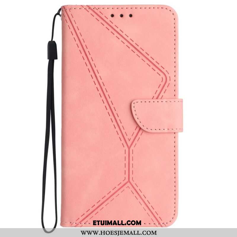 Etui Folio Samsung Galaxy A55 5g Linie I Kropkowane Paski