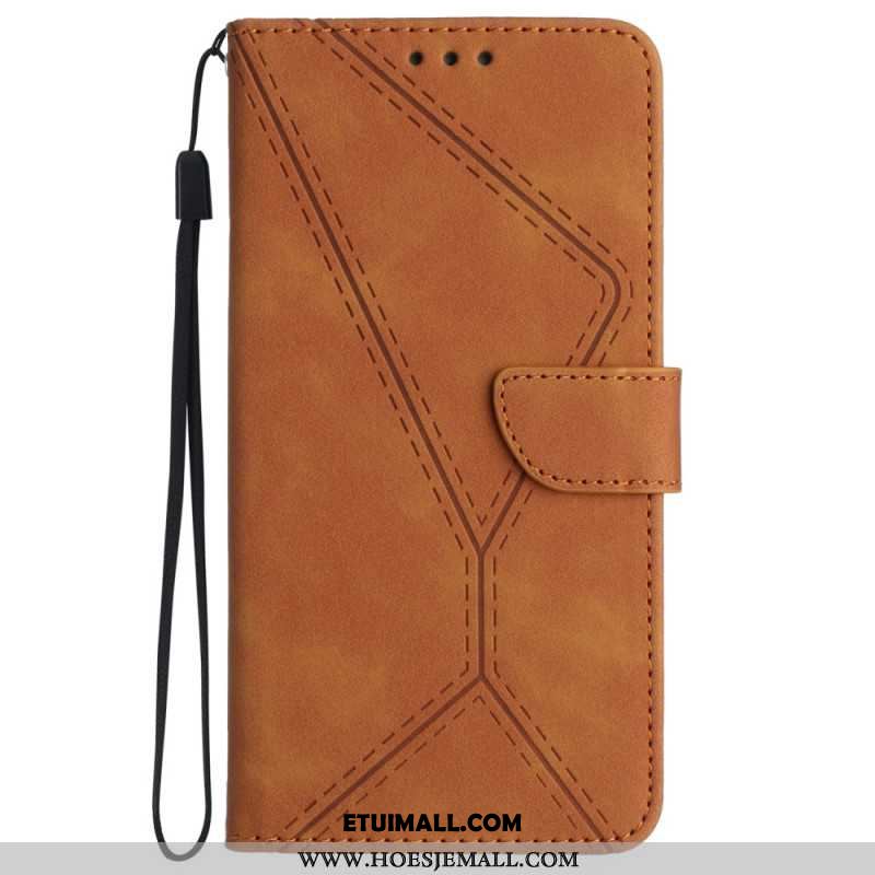 Etui Folio Samsung Galaxy A55 5g Linie I Kropkowane Paski