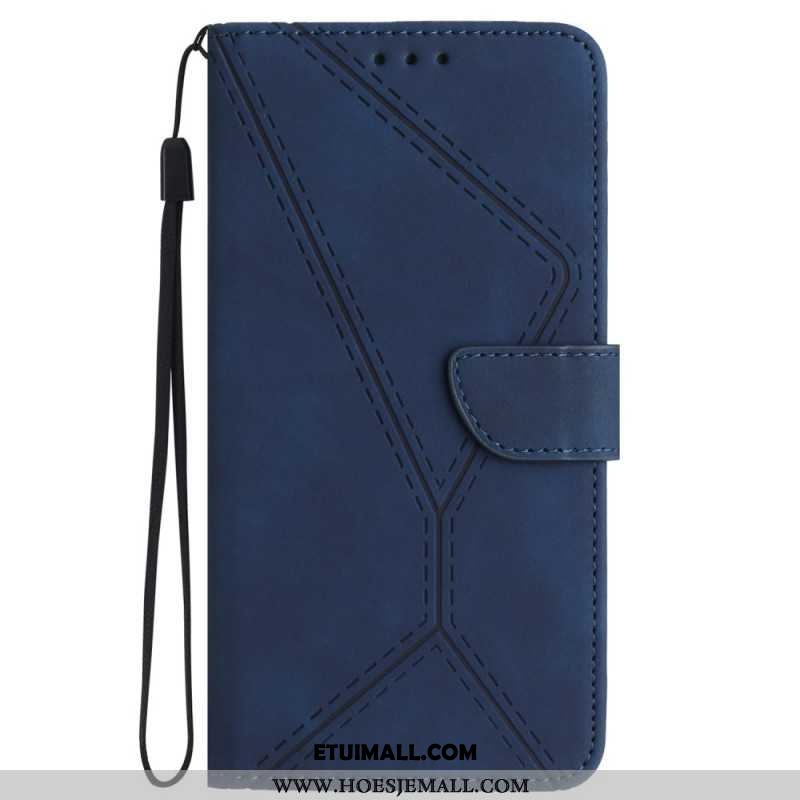 Etui Folio Samsung Galaxy A55 5g Linie I Kropkowane Paski