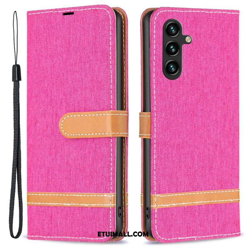 Etui Folio Samsung Galaxy A55 5g Tkanina Etui Ochronne