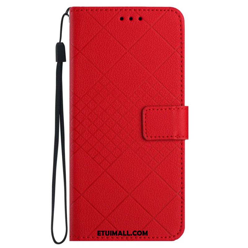 Etui Folio Samsung Galaxy M55 5g Tekstura Diamentu Liczi