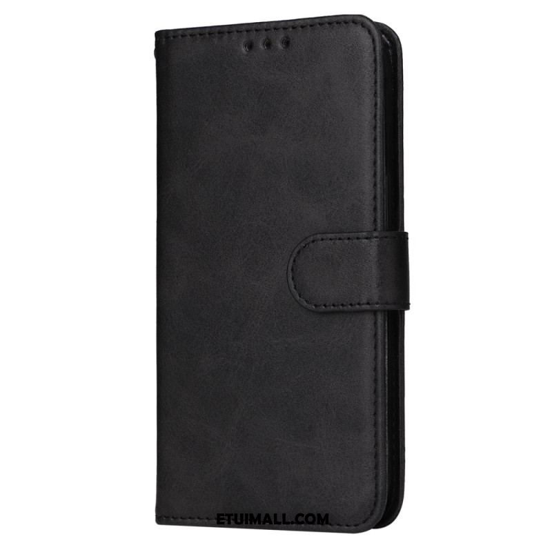 Etui Folio Samsung Galaxy S24 5g Efekt Skóry Z Paskiem Etui Ochronne