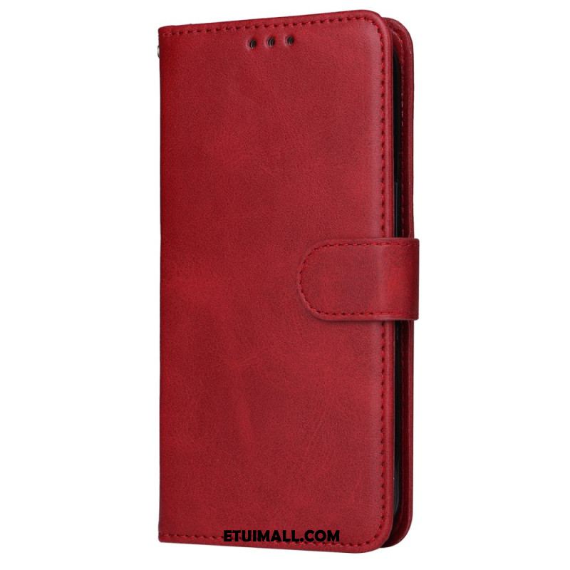 Etui Folio Samsung Galaxy S24 5g Efekt Skóry Z Paskiem Etui Ochronne