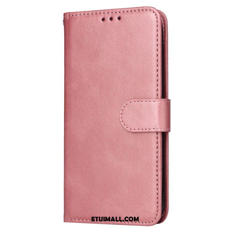 Etui Folio Samsung Galaxy S24 5g Efekt Skóry Z Paskiem Etui Ochronne