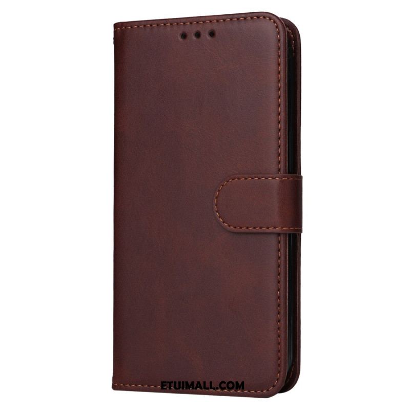 Etui Folio Samsung Galaxy S24 5g Efekt Skóry Z Paskiem Etui Ochronne