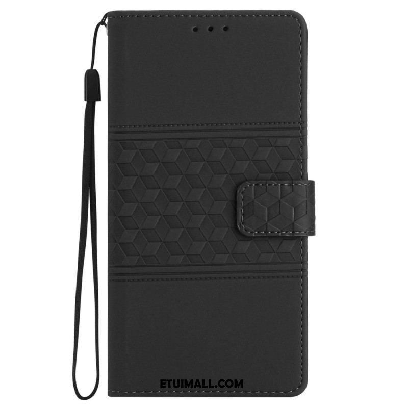 Etui Folio Samsung Galaxy S24 5g Wzór Diamentowego Paska