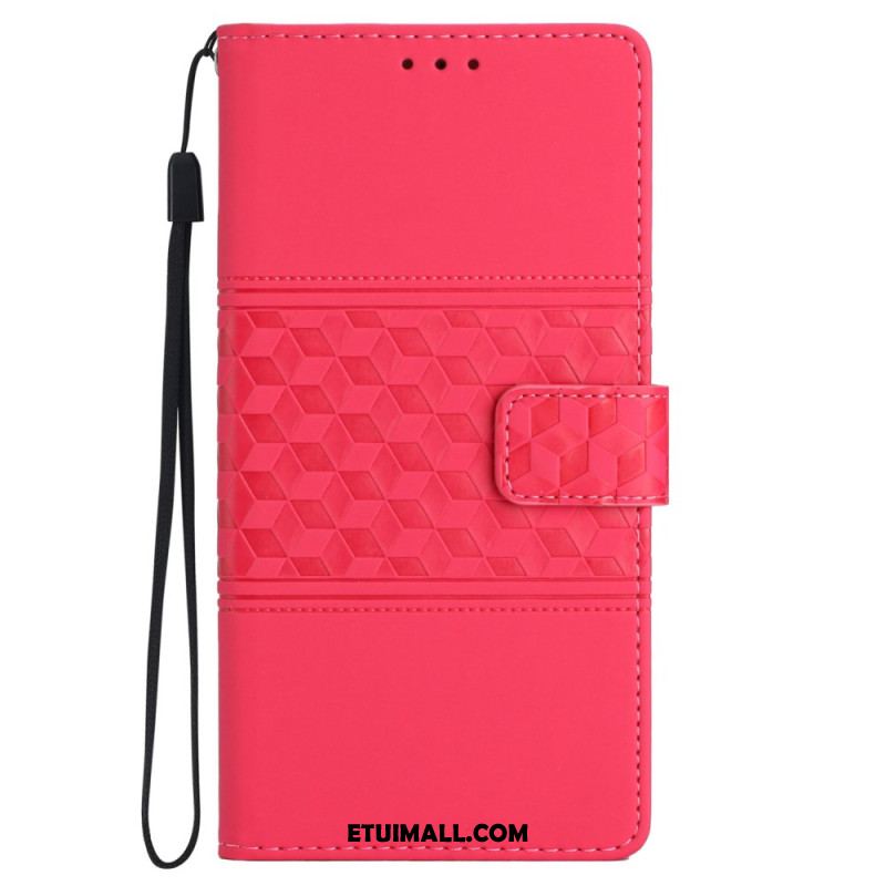 Etui Folio Samsung Galaxy S24 5g Wzór Diamentowego Paska