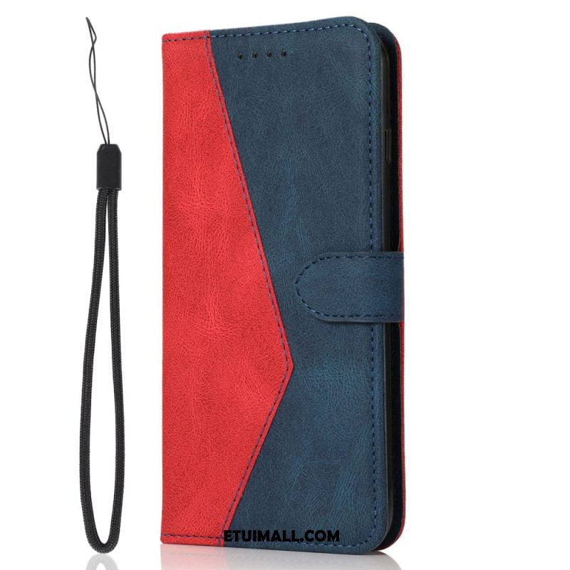 Etui Folio Samsung Galaxy S24 Ultra 5g Dwukolorowy Z Paskiem