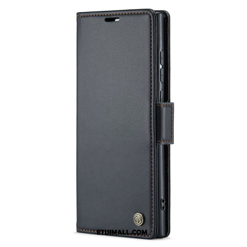 Etui Folio Samsung Galaxy S24 Ultra 5g Tekstura Liczi Caseme Etui Ochronne