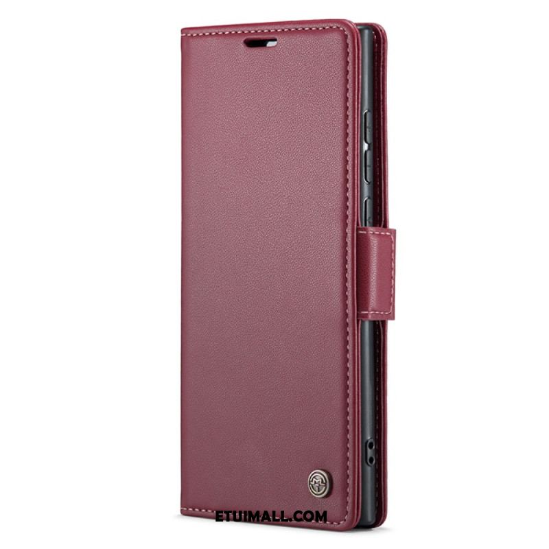 Etui Folio Samsung Galaxy S24 Ultra 5g Tekstura Liczi Caseme Etui Ochronne