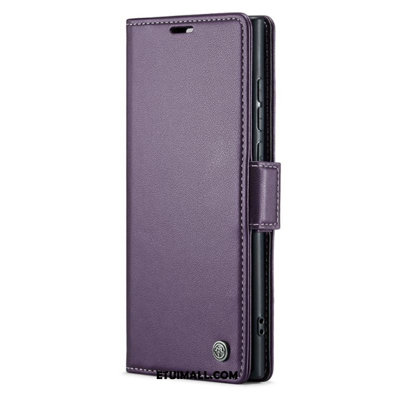 Etui Folio Samsung Galaxy S24 Ultra 5g Tekstura Liczi Caseme Etui Ochronne