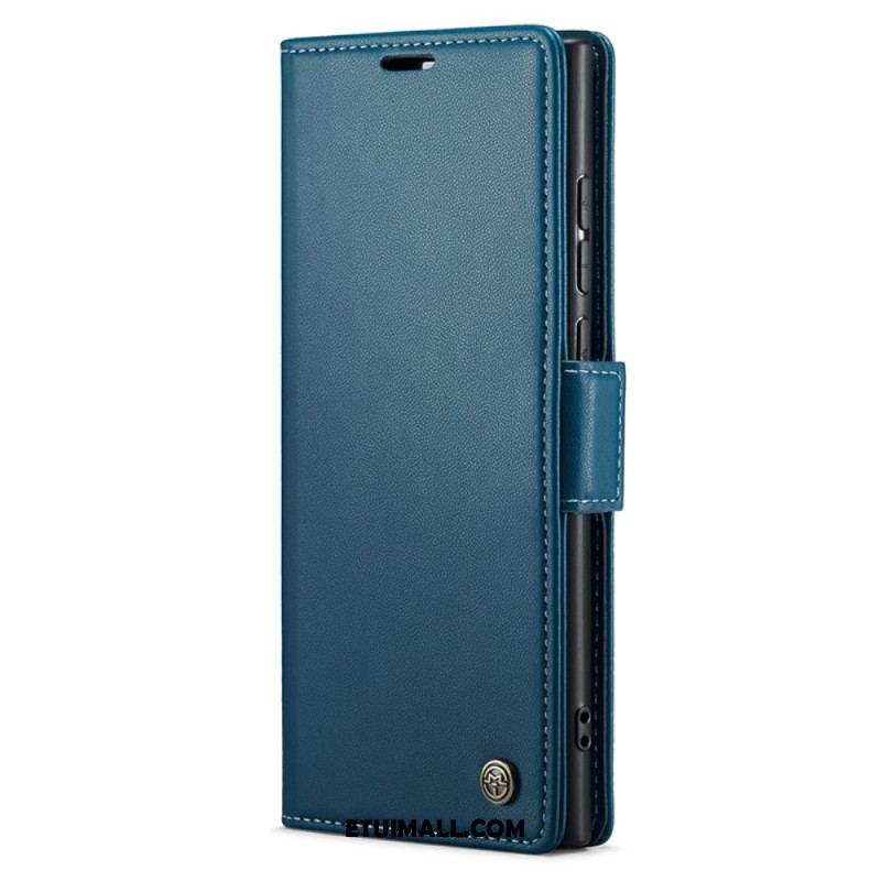 Etui Folio Samsung Galaxy S24 Ultra 5g Tekstura Liczi Caseme Etui Ochronne