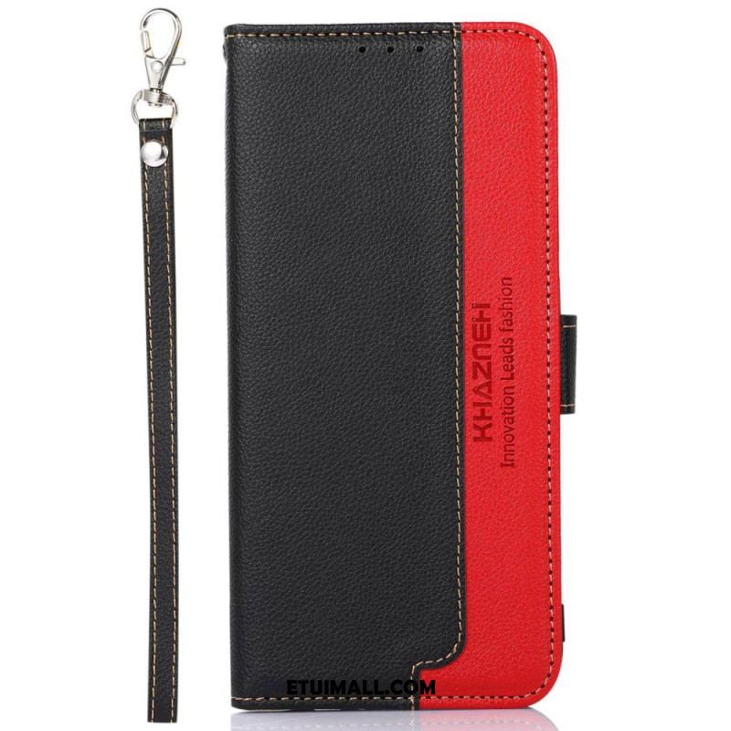 Etui Folio Samsung Galaxy S24 Ultra 5g Z Blokadą Rfid Khazneh Etui Ochronne